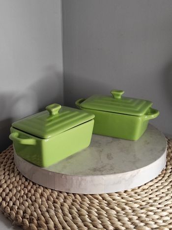Ramequins céramique vert