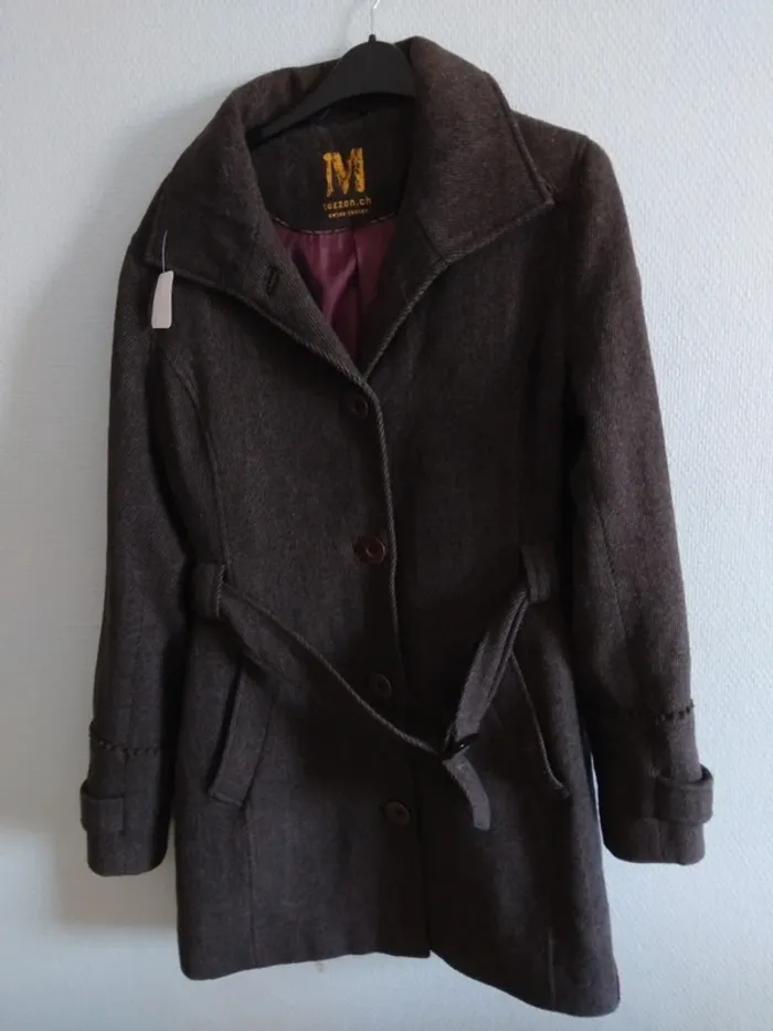 Manteau long de grande marque suisse taille M - photo numéro 3