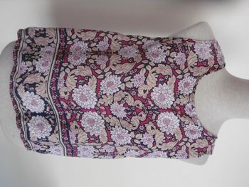 new look haut top  débardeur voile imprimé floral T 42