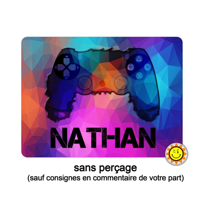 Plaque prénom ados aluminium personnalisée 15x20 cm