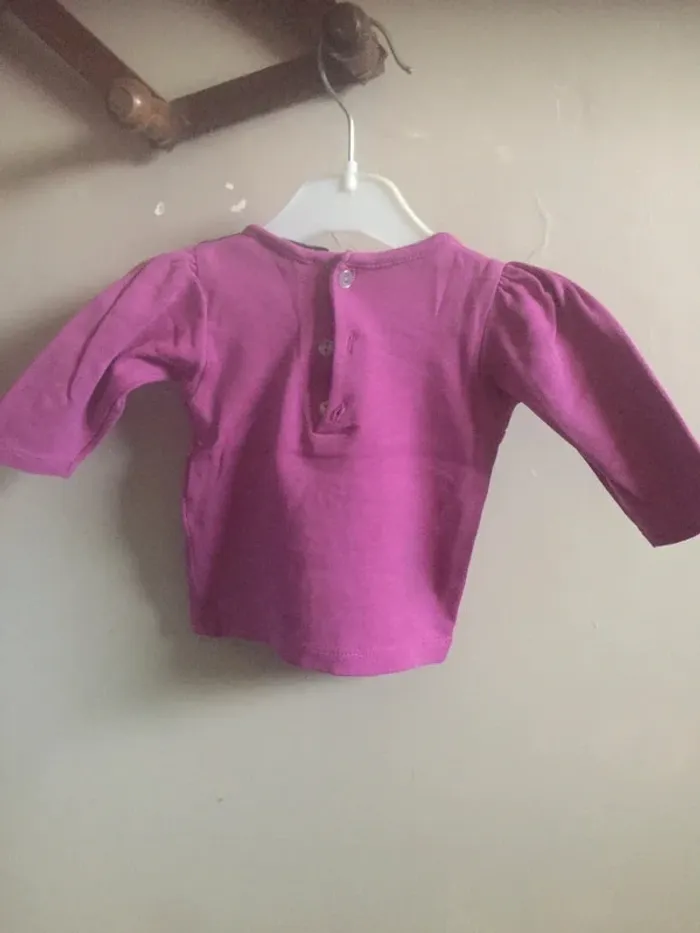 T-shirt framboise Bulle de BB 3M - photo numéro 4