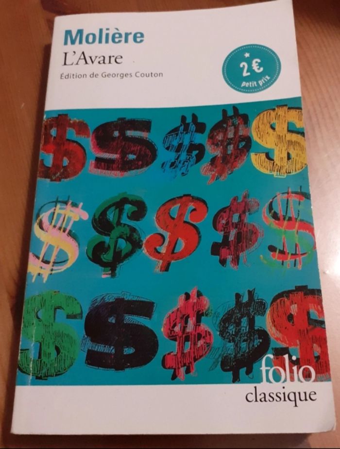 Livre "L'Avare" de Moliere