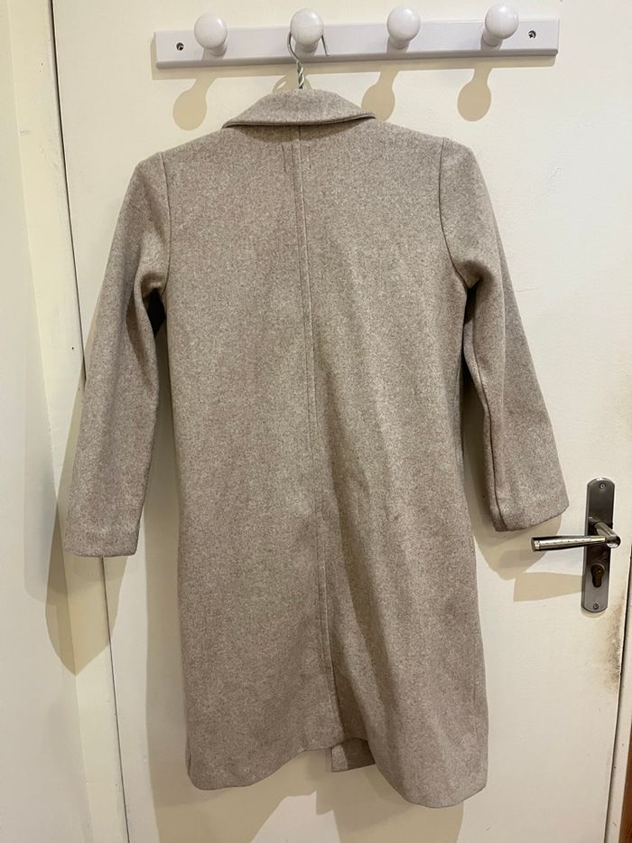 Manteau long beige chic hiver zara taille S/36 - photo numéro 4