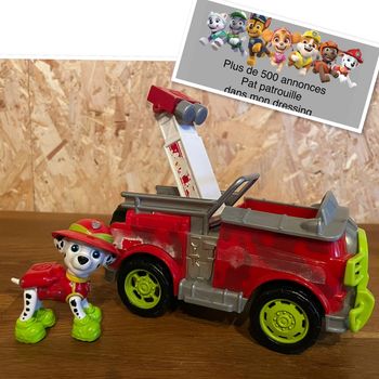 Figurine Marcus avec son véhicule Mission Jungle de la Pat Patrouille