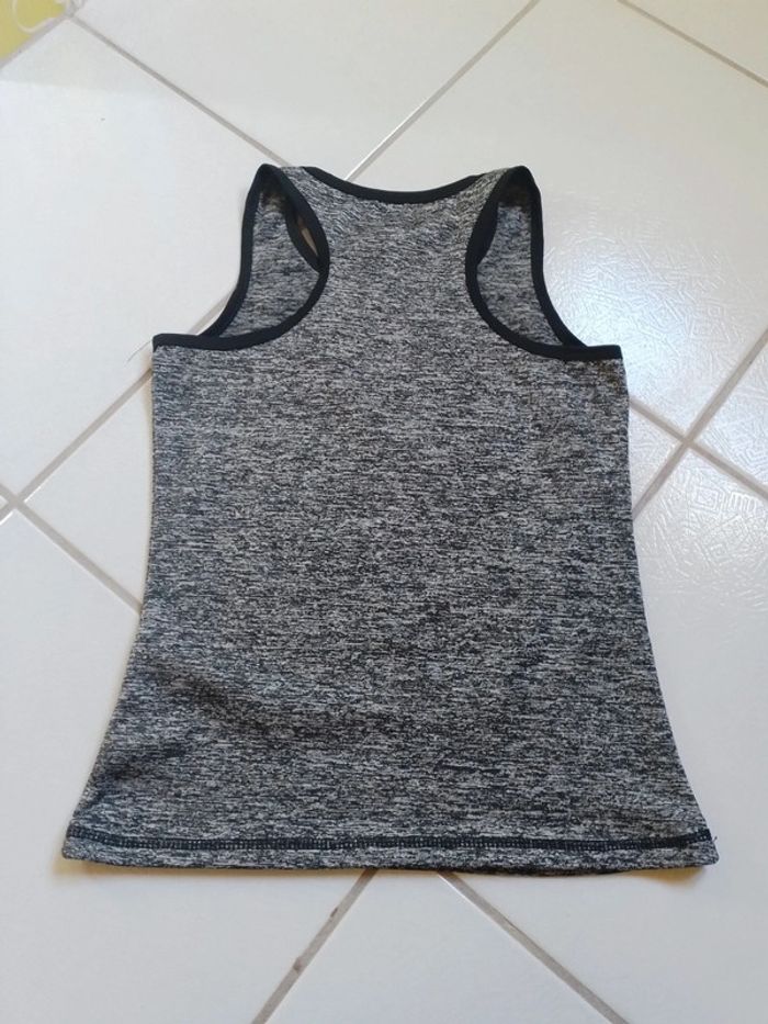 Débardeur de sport femme gris chiné - photo numéro 8