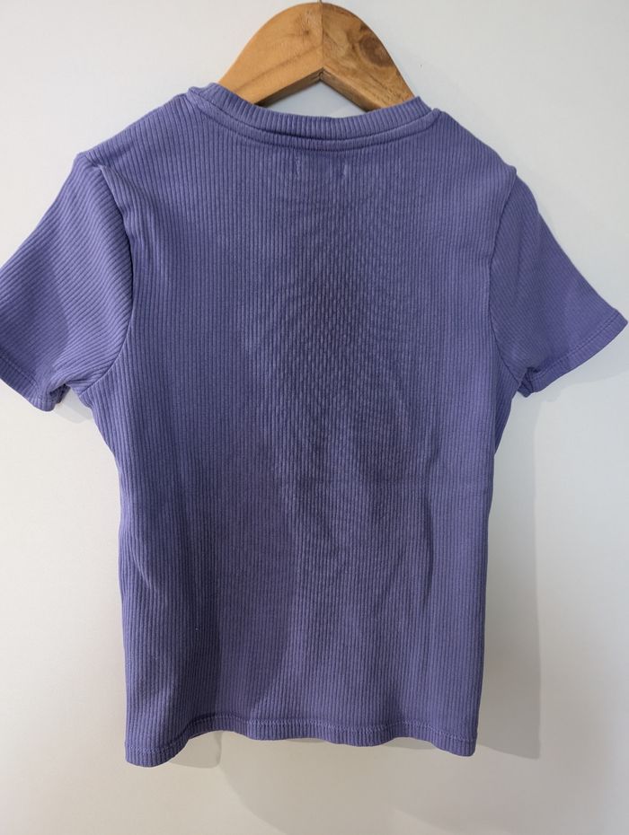 Tee shirt violet fille - photo numéro 3