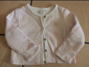 Veste, blanc et rose, 3-6 mois, Dombi