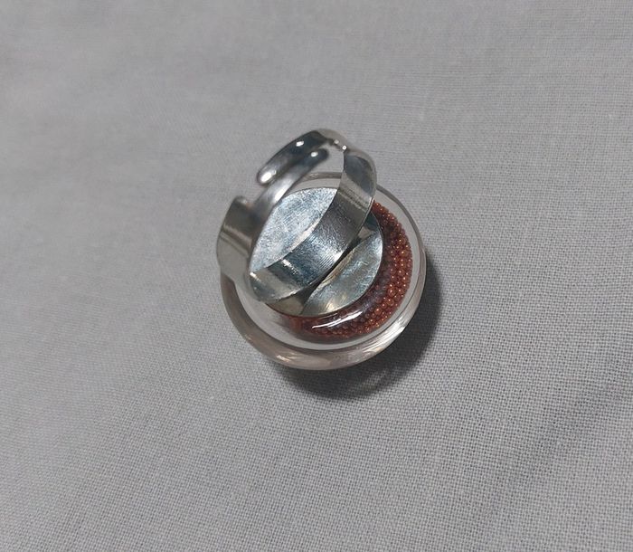 Bague avec dôme verre - photo numéro 2