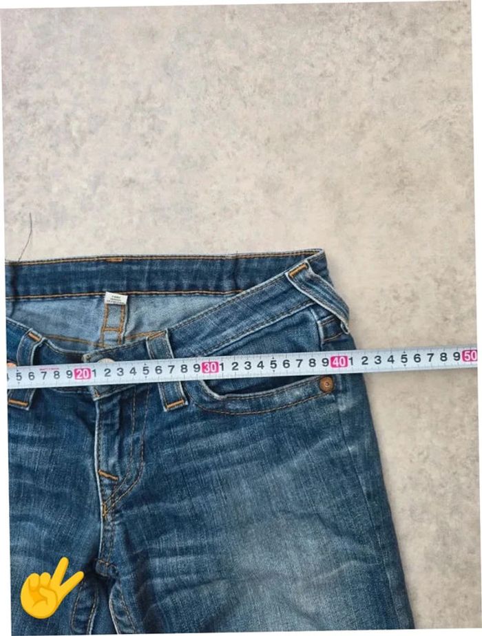 Jean True Religion W28|FR38 coupe droite bleu Femme-Women pan194b - photo numéro 4