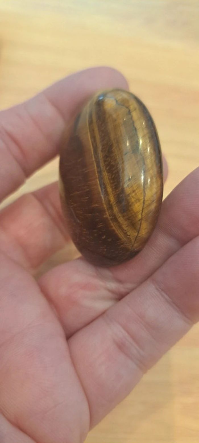 Galet de pierre naturelle d'Œil du tigre - photo numéro 6