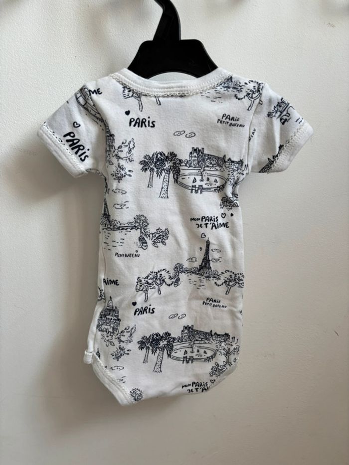 Lot 2 bodies Paris et cœur manches courtes Petit Bateau 3 mois - photo numéro 11