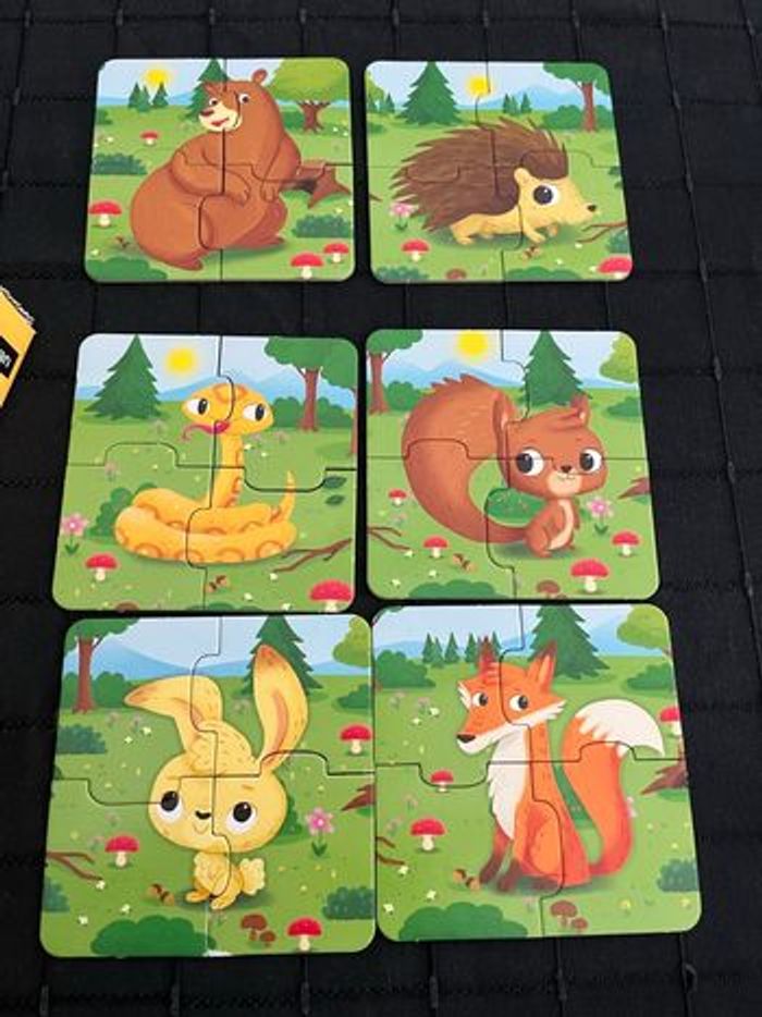 Lot de 6 baby puzzle animaux - photo numéro 3