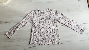 Vêtement fille tee-shirt manches longues Elle est ou la mer 10 ans