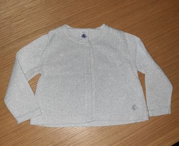 Gilet argenté Petit Bateau 18 mois