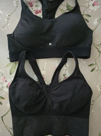 Deux brassières sport lot femme woman xs