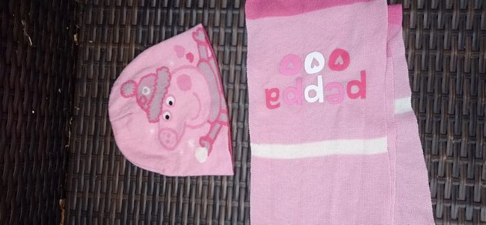 Bonnet + écharpe Peppa pig