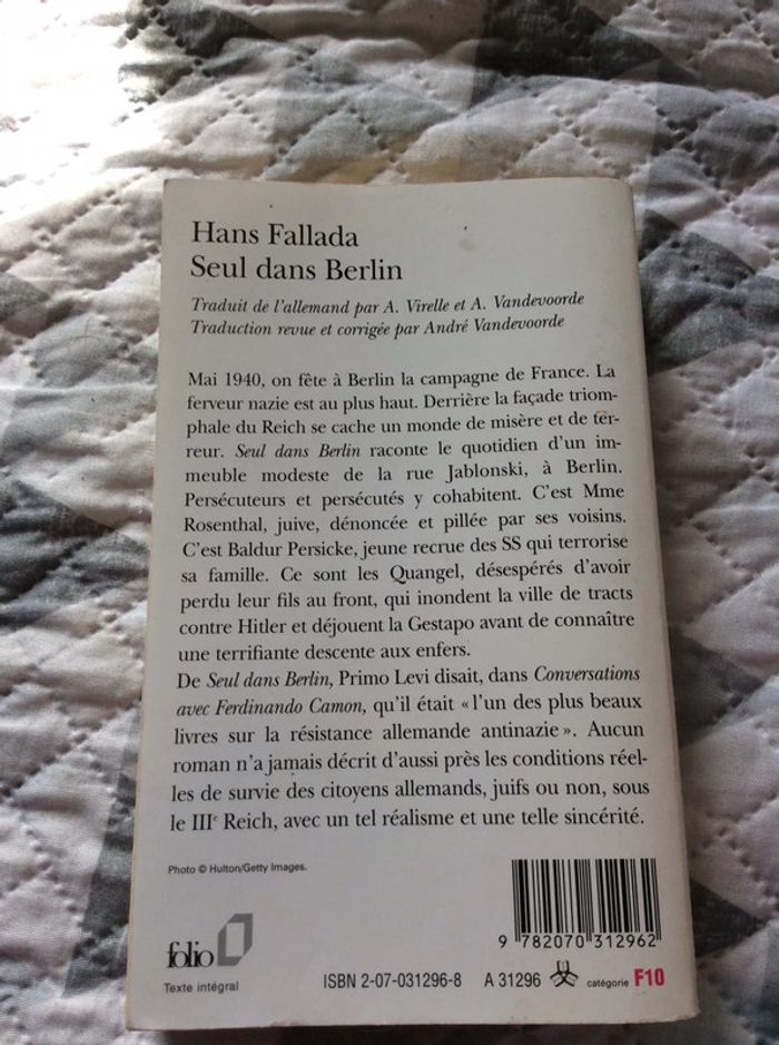 #seul dans Berlin Hans Fallada - photo numéro 3