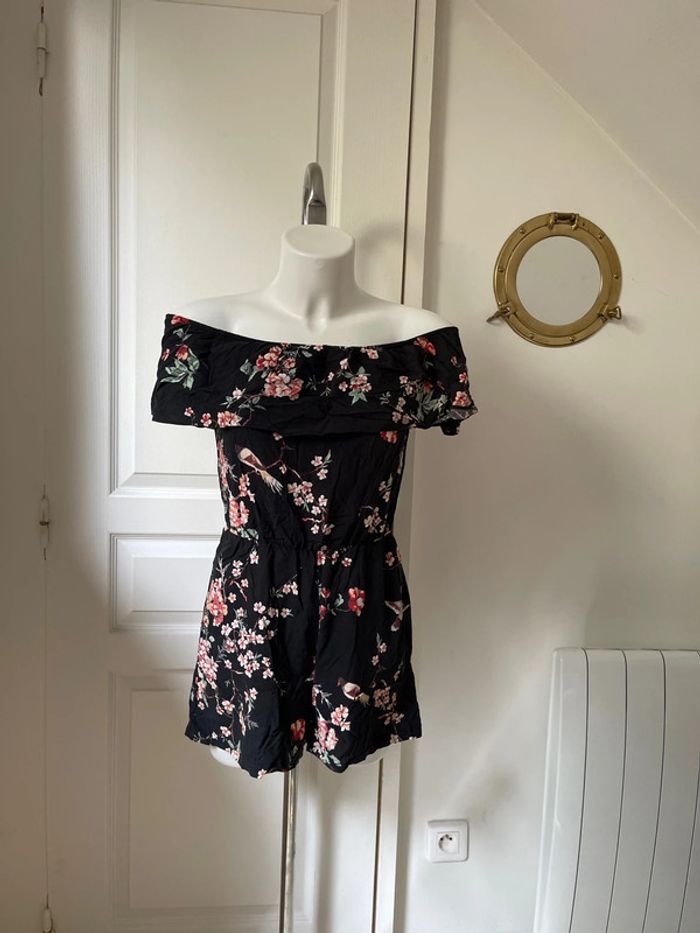 Combinaison short à fleurs - photo numéro 2