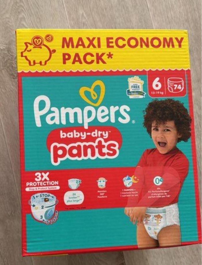Couches Pampers PANTS taille 6