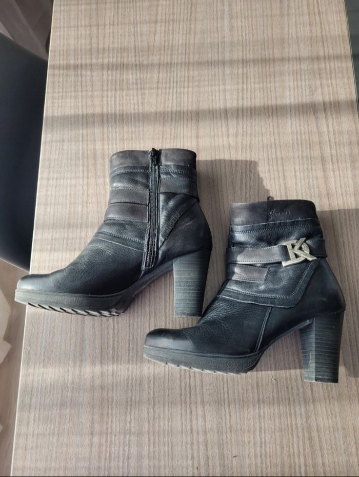 Bottines Dorking cuir noir taille 36 - photo numéro 3