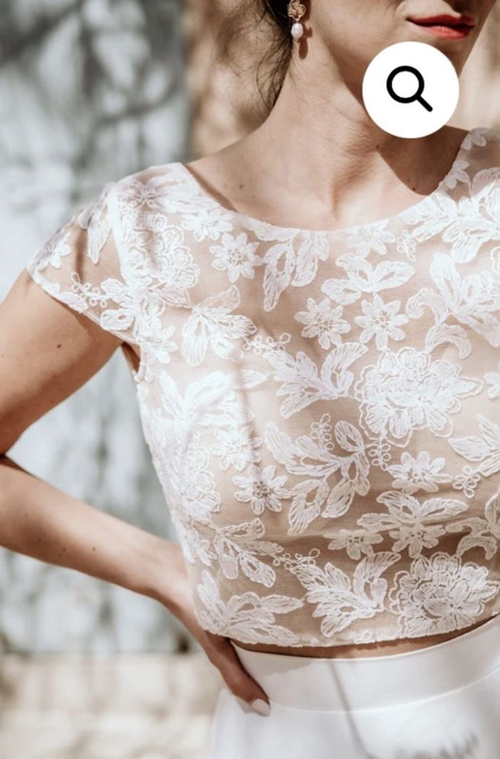 Haut mariée - Blouse Celia Madame a dit oui - photo numéro 2