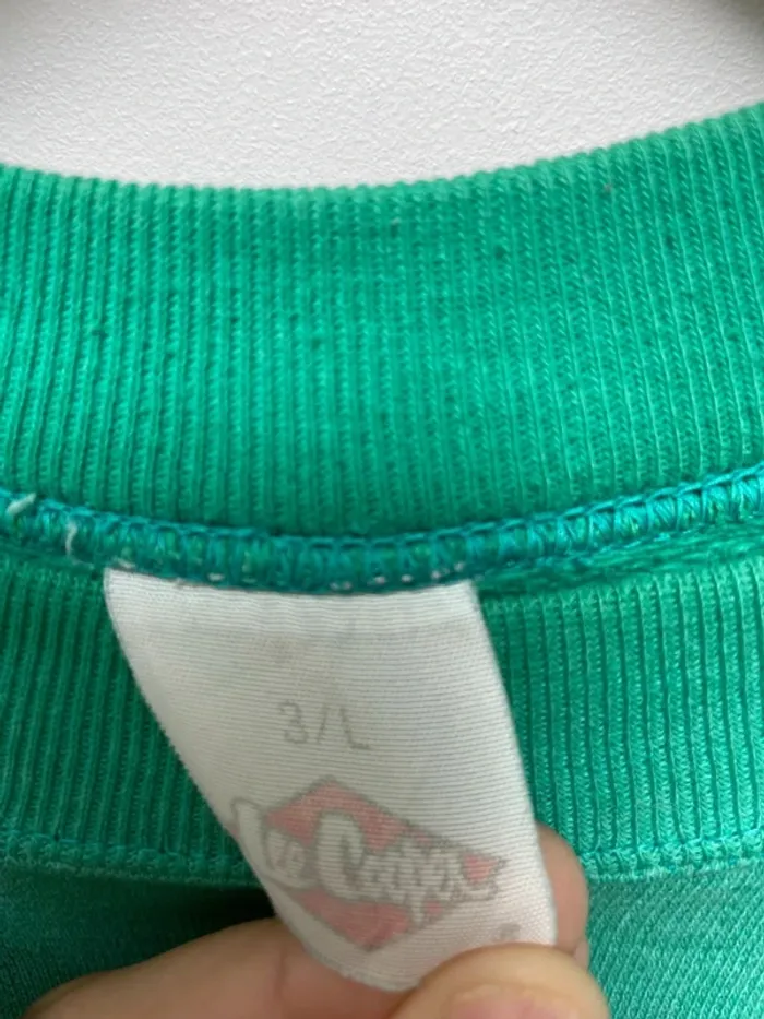 Lee Cooper Crewneck Vintage 90s Mint Green Mens Large - photo numéro 3