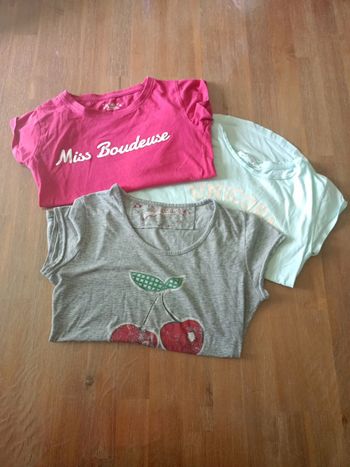 Lot tshirt manche courte