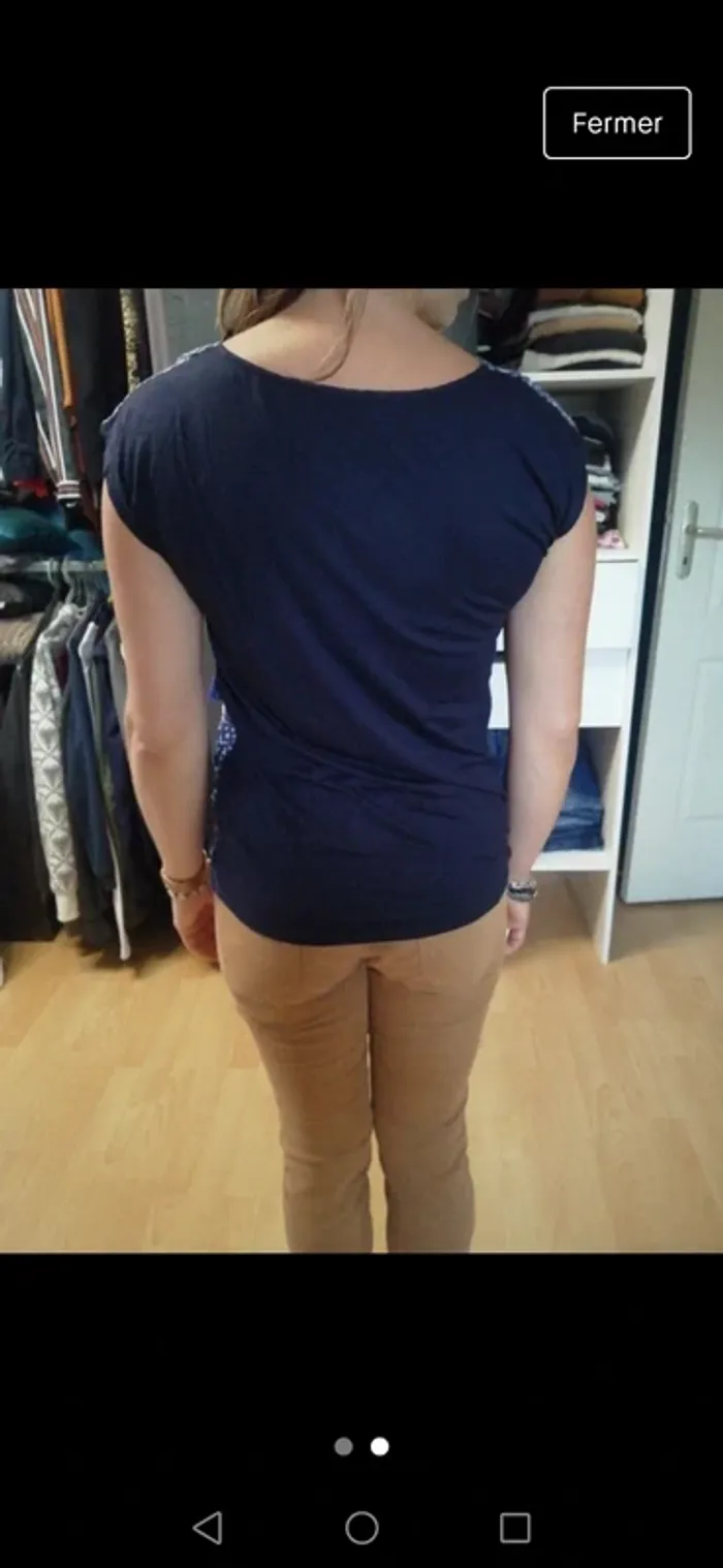 T-shirt imprimé bleu - photo numéro 2