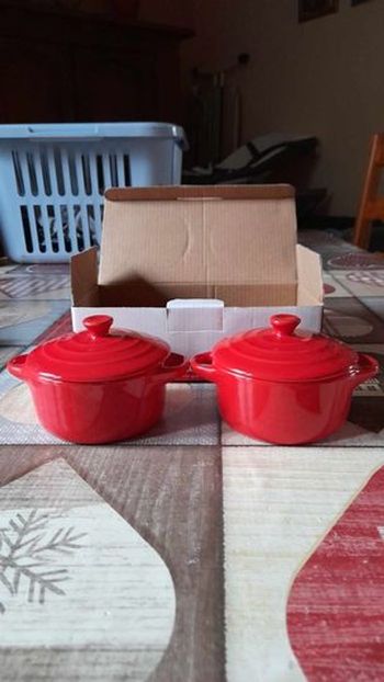 Lot de 2 mini cocottes