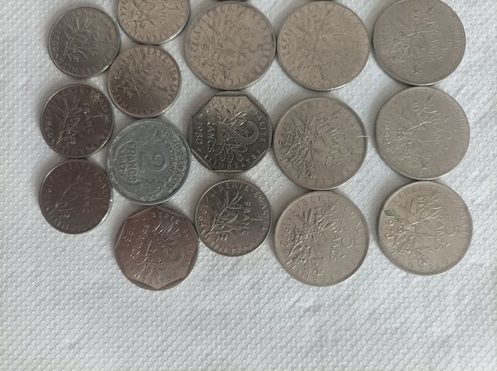 Lot de 20 pièces de monnaie France - photo numéro 6