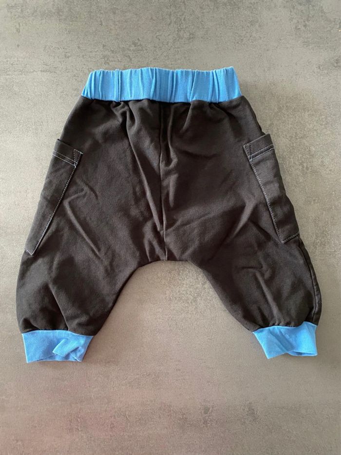 Short sarouel noir et bleu Deno Kids 3 ans - photo numéro 2