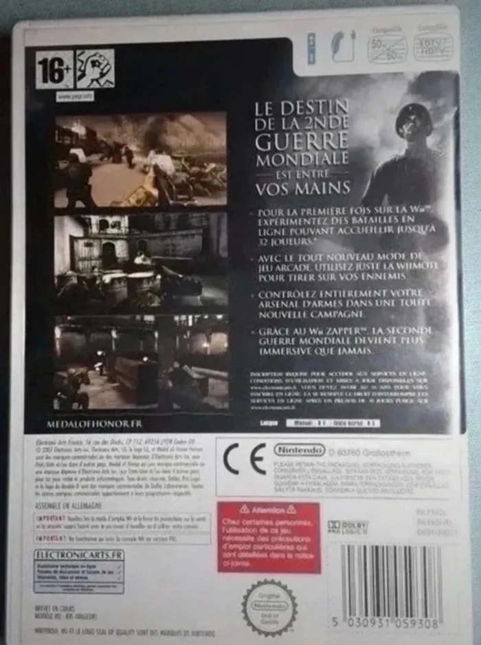 Jeu wii Medal of Honor - photo numéro 2