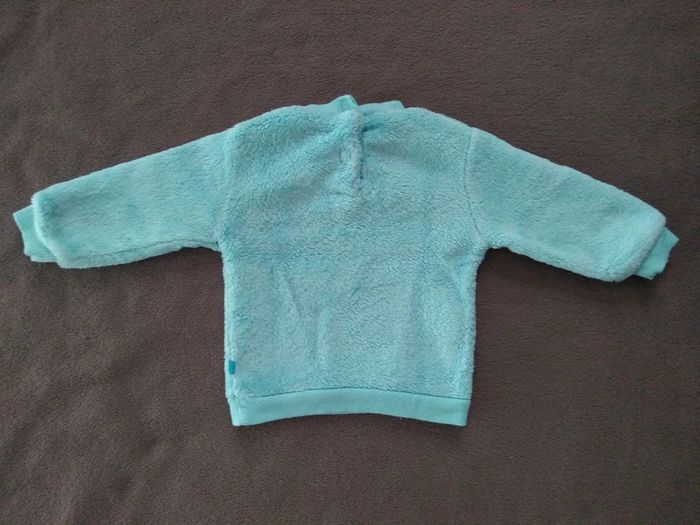 Pull léger tout doux bleu ciel T12M U tout petits - photo numéro 3