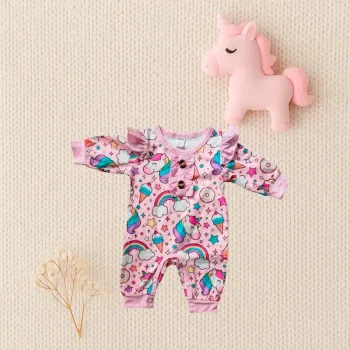 🦄 Pyjama bébé licornes Converse - Taille 3-6 mois