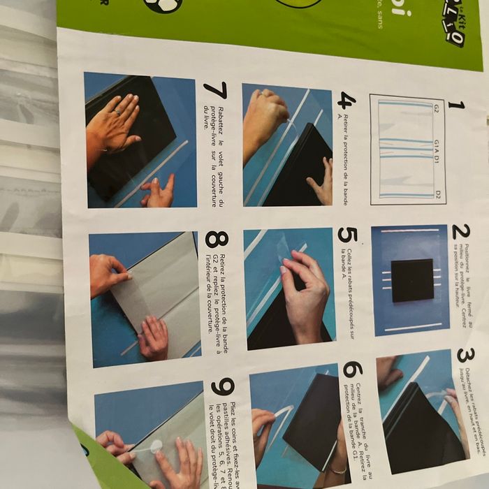 Feuilles pour couvrir les livres facilement - photo numéro 3