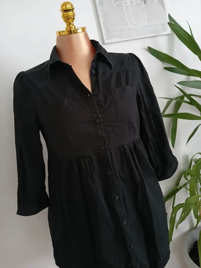 Tunique Noire H&M Taille L🌿💝 - photo numéro 4