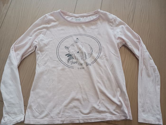 T-shirt rose pâle renard
