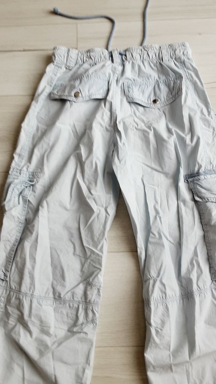 Vêtement femme pantalon large bleu clair Bershka XS - photo numéro 4