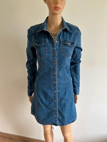 Robe bleue en jean à manches longues Only taille S jamais portée