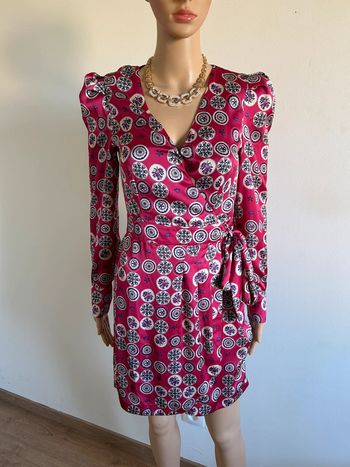 Robe portefeuille rose satinée Morgan taille 34 jamais portée