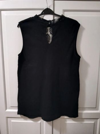 Haut sans manches noir & dentelle 42/XL - BPC