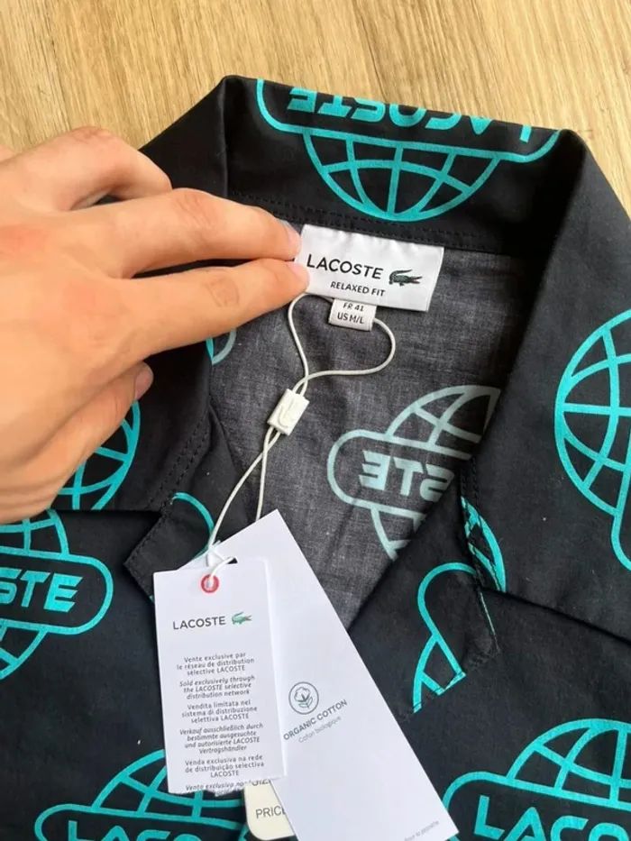 Chemise Lacoste FR41 - M/L - photo numéro 2