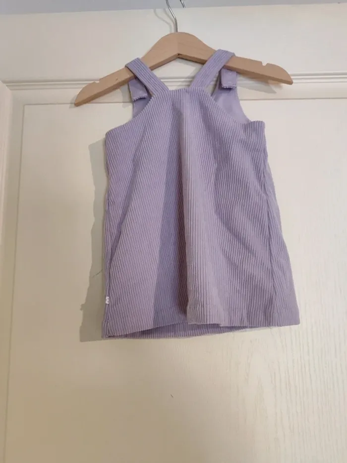 Robe velours parme 9 mois - photo numéro 3