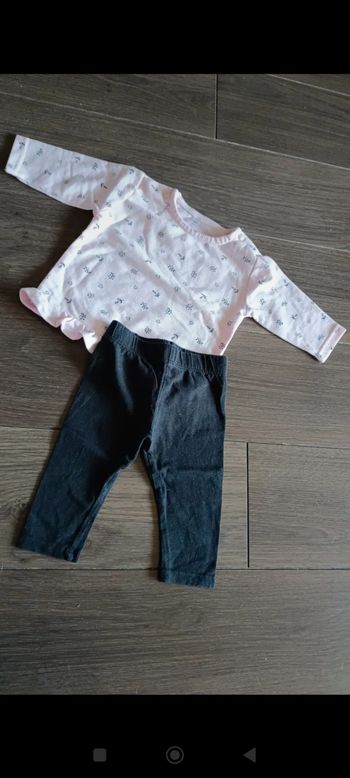 Ensemble pull legging