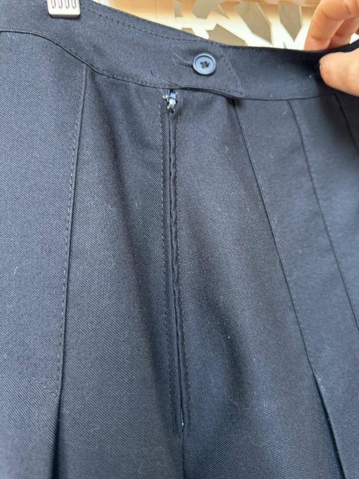 Jupe écolière pleaded skirt bleu marine Création BL Paris Taille S - photo numéro 5