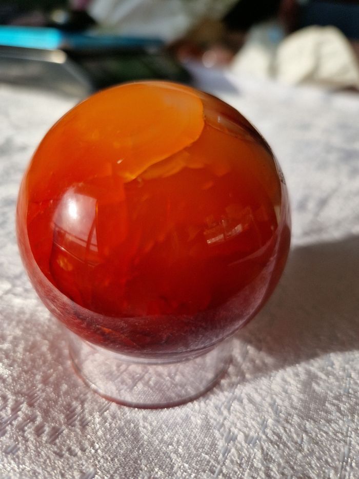 Sphère cornaline de Madagascar 278 neuf - photo numéro 1