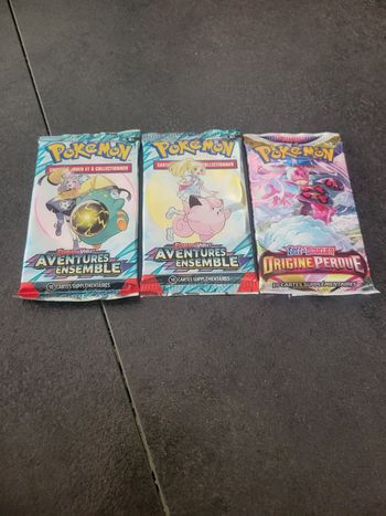 Lot 3 booster Pokémon aventure ensemble