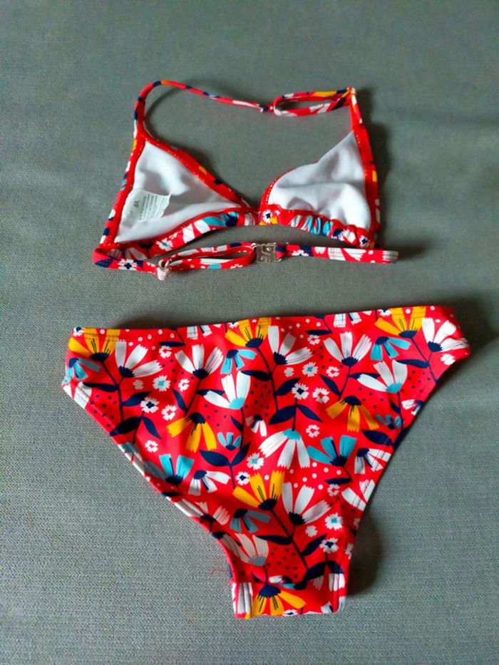 Bikini fleuri rouge – 5 exemplaires – Neuf avec étiquette - photo numéro 2