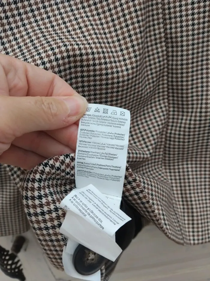 Veste blazer pied de poule - photo numéro 10