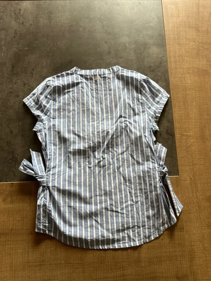 Blouse à manches courtes à rayures, bonobo, taille S - photo numéro 3
